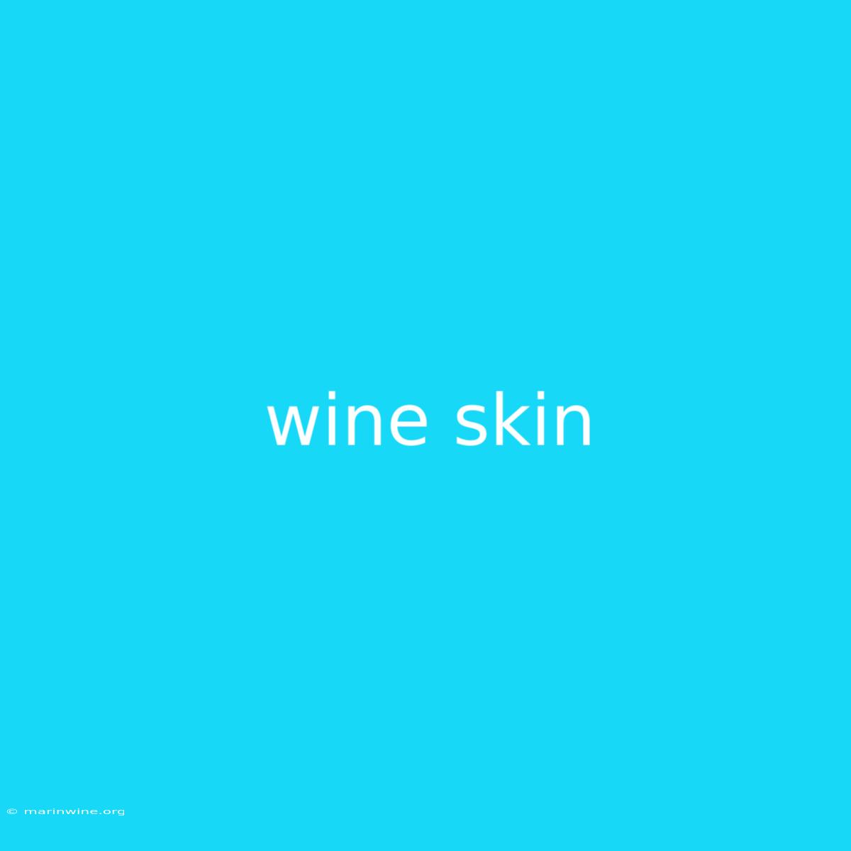 Wine Skin