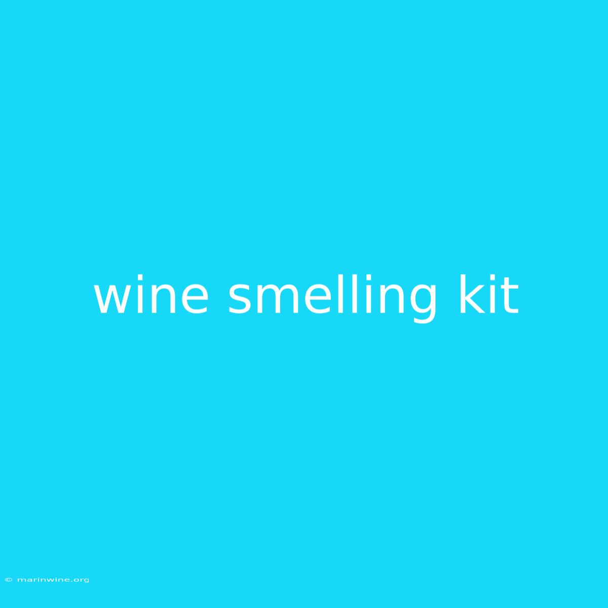 Wine Smelling Kit