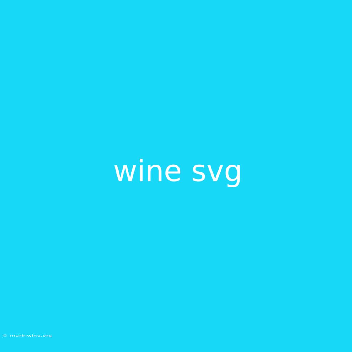 Wine Svg